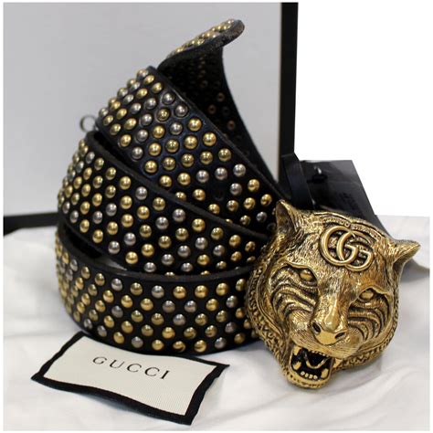 gucci feline head leather belt|gucci pets.